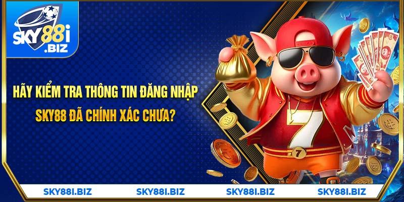 Hãy kiểm tra thông tin đăng nhập SKY88 đã chính xác chưa?