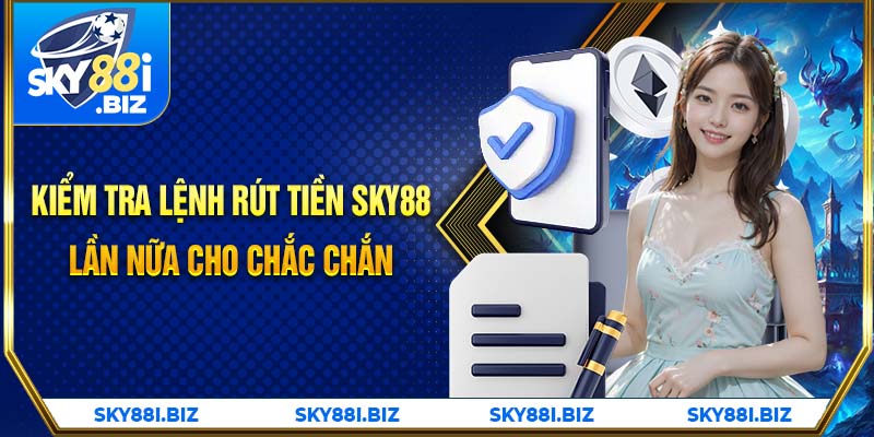 Kiểm tra lệnh rút tiền SKY88 lần nữa cho chắc chắn